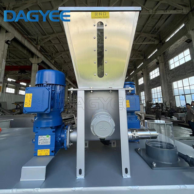 Three Tanks Polymer PAM Make Up Mixer Chamber Chemical Dosing System