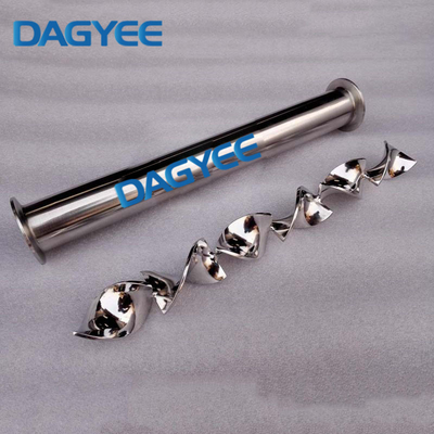 Flow Straightening Vane Custom Cooling Jackets Threaded Stainless Steel Static Mixer