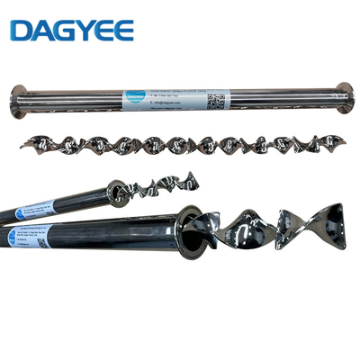 Blade Sanitary Tri-Clamp Ends Removable Elements Static Mixer