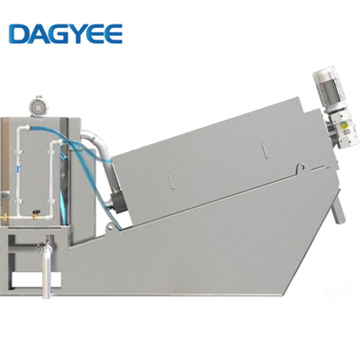 Self Adjusting Screw Press Sludge Dehydrator with an Automatic Sludge Property Detection Function and Adaptive Compression Force Adjustment