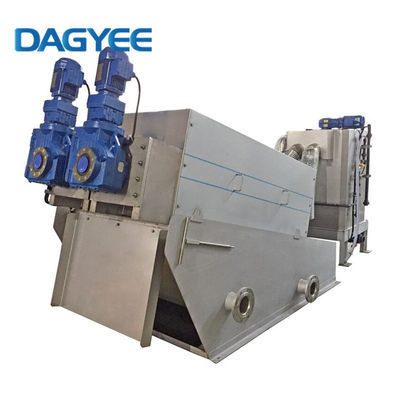 Self Adjusting Screw Press Sludge Dehydrator with an Automatic Sludge Property Detection Function and Adaptive Compression Force Adjustment