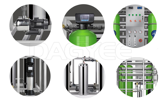 SUS304 4 Stages 250LPH RO System Water Treatment Plant