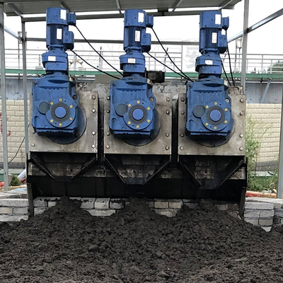 150kg/h Multi Plate Screw Press Dehydrator For Sludge Dewatering System