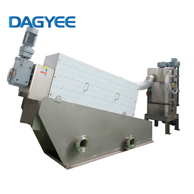 Heavy Duty Spiral Screw Press Tungsten Carbide-Coated Shaft 5-10 m³/h Chemical Metallurgical Sludge