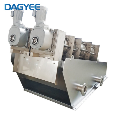 Screw Type Dehydrator Press Mechanical Cake Multipal Stack Disc Dewatering Wastewater
