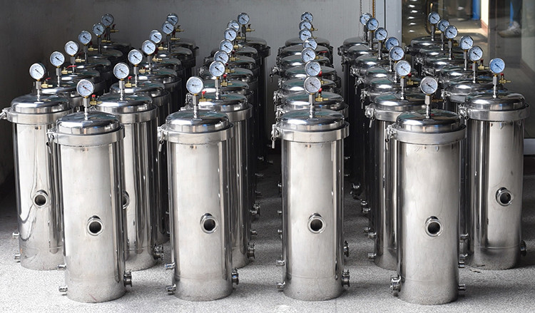 Dagyee DYG-5-20'' Customized 304 Whole House 5 Cartridges Accurate Filter Water Housings 20'' With Clamp